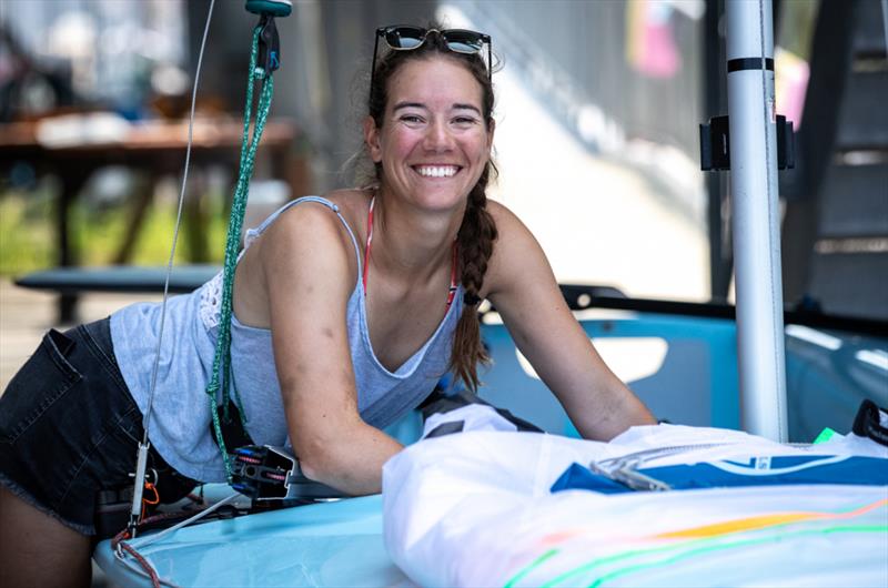 Going through measurement - 2019 470 World Championships photo copyright Junichi Hira taken at  and featuring the 470 class