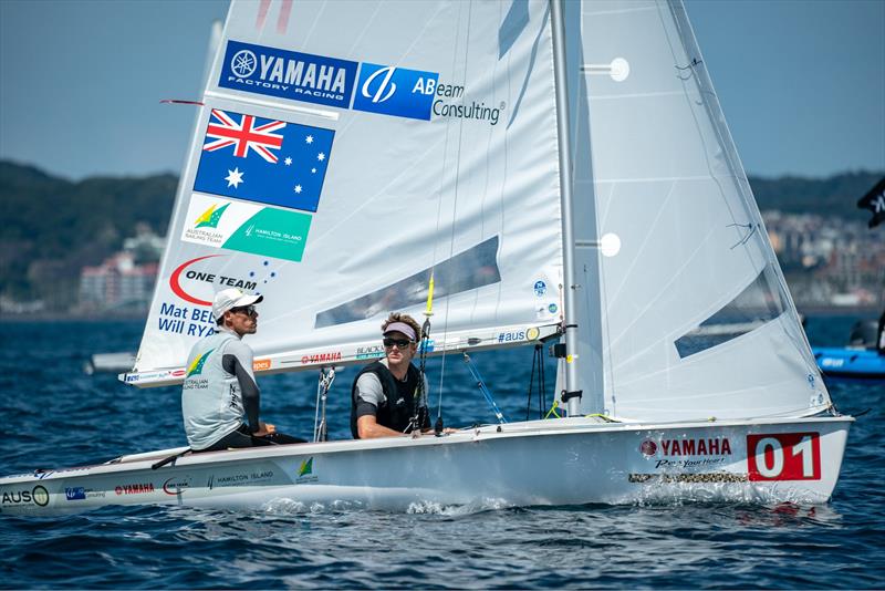 Day 1 - 2019 Yamaha 470 World Championships, Enoshima, Japan photo copyright Junichi Hirai / Bulkhead Magazine Japan taken at  and featuring the 470 class