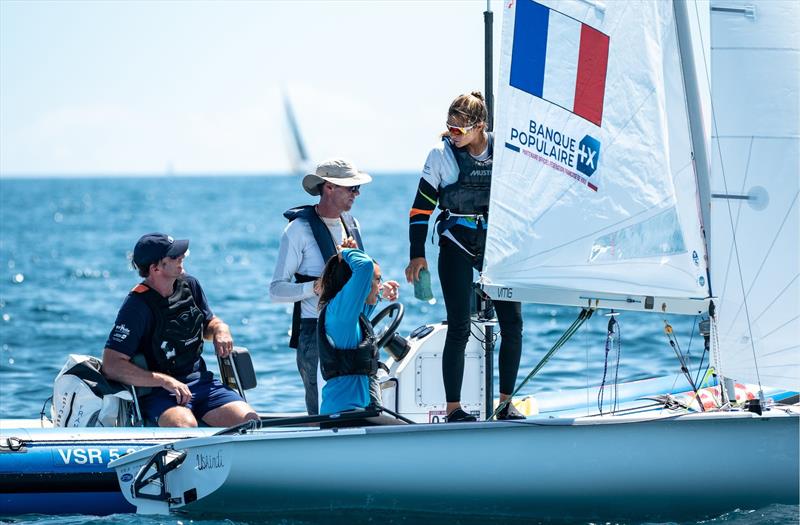 Marina Lefort/Lara Granier (FRA-7) - Day 1 - 2019 Yamaha 470 World Championships, Enoshima, Japan photo copyright Junichi Hirai / Bulkhead Magazine Japan taken at  and featuring the 470 class