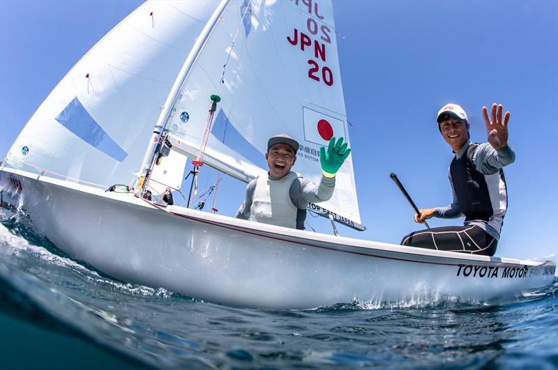 Keiju Okada/Jumpei Hokazono (JPN-20) - Day 1 - 2019 Yamaha 470 World Championships, Enoshima, Japan - photo © Junichi Hirai / Bulkhead Magazine Japan