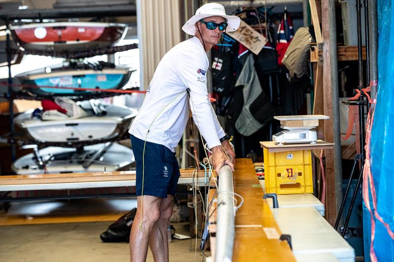 Spar measurement - Ashore at the Yamaha 2019 470 Worlds - Enoshima, August 2019 photo copyright Junichi Hirai / Bulkhead Magazine Japan taken at  and featuring the 470 class