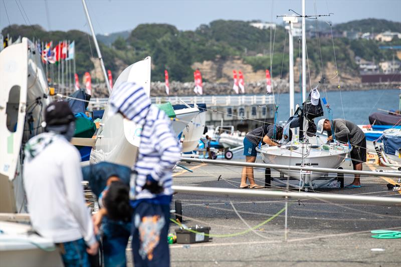 Ashore at the Yamaha 2019 470 Worlds - Enoshima, August 2019 - photo © Junichi Hirai / Bulkhead Magazine Japan