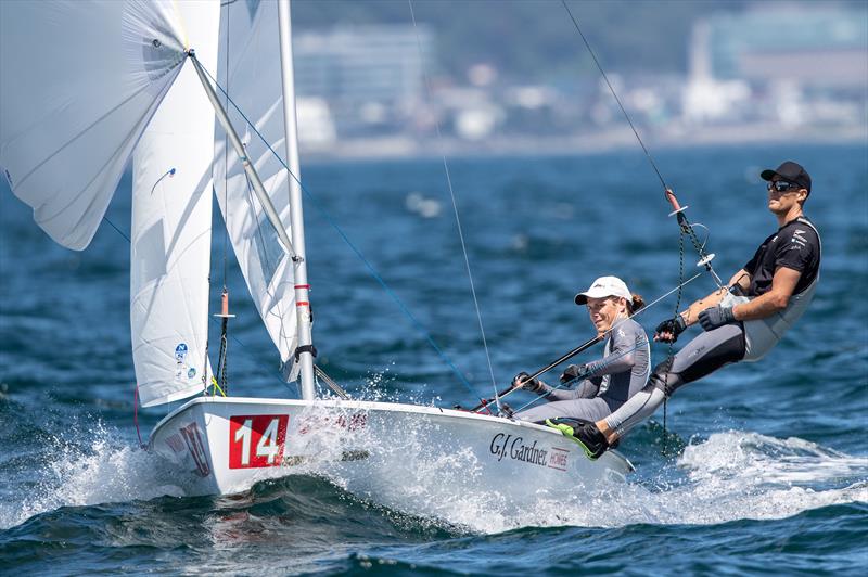 Paul Snow-Hansen and Dan Willcox (NZL) - Yamaha 2019 470 World Championships , August 2019, Enoshima photo copyright Junichi Hirai / Bulkhead Magazine Japan taken at  and featuring the 470 class