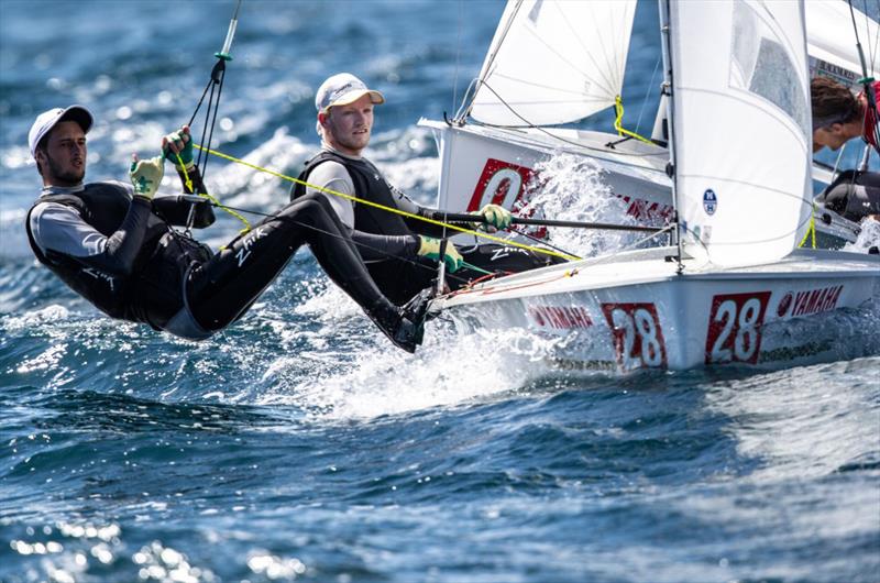 Day 3 of the Yamaha 470 World Championships, Enoshima, Japan photo copyright Junichi Hirai / Bulkhead Magazine Japan taken at  and featuring the 470 class