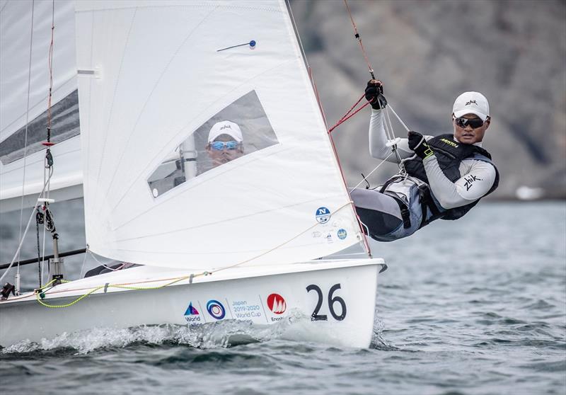 Enoshima , Round one of the 2020 World Cup Series photo copyright Sailing Energy / World Sailing taken at  and featuring the 470 class