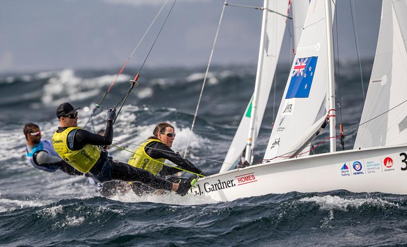 Paul Snow-Hansen, Daniel Willcox (NZL) - 470 - Enoshima , Round 1 of the 2020 World Cup Series - August 29, 2019 photo copyright Jesus Renedo / Sailing Energy / World Sailing taken at  and featuring the 470 class