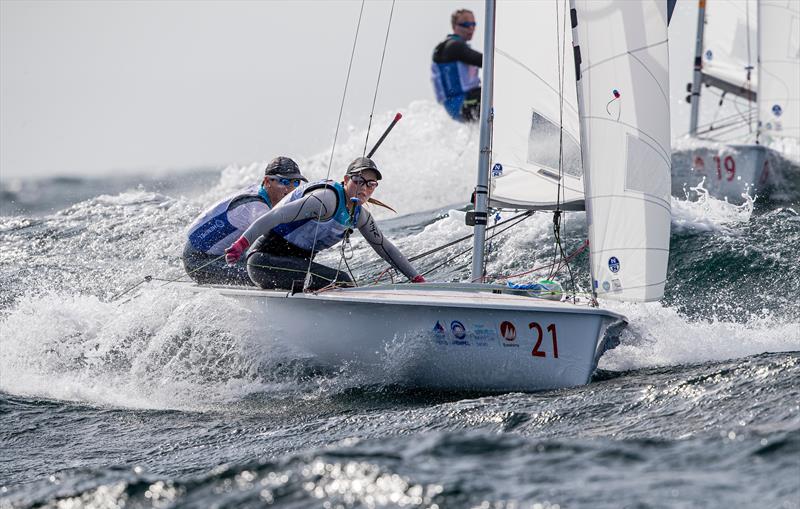 Susannah Pyatt / Brianna Reynolds-Smith (NZL) - 470 - Enoshima ,Round 1 of the 2020 World Cup Series - August 29, 2019 photo copyright Jesus Renedo / Sailing Energy / World Sailing taken at  and featuring the 470 class