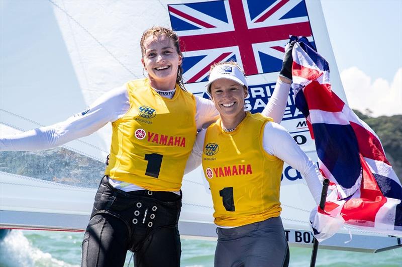 Hannah Mills and Eilidh McIntyre - 2019 470 World Championships Enoshima photo copyright Lloyd Images / RYA taken at  and featuring the 470 class