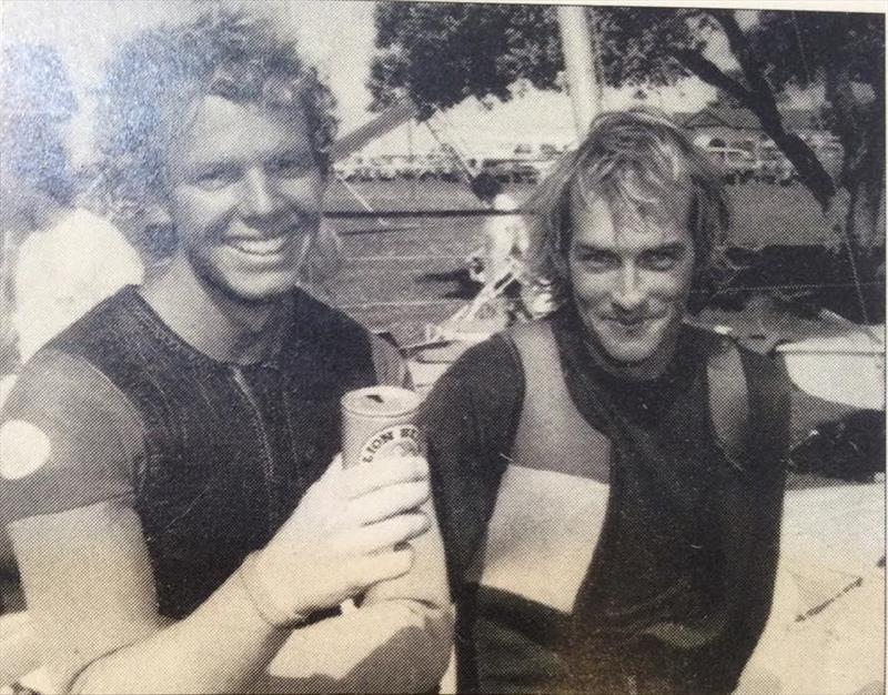 Triple 470 World champions David Barnes and Hamish Willcox photo copyright Willcox Archives taken at Takapuna Boating Club and featuring the 470 class