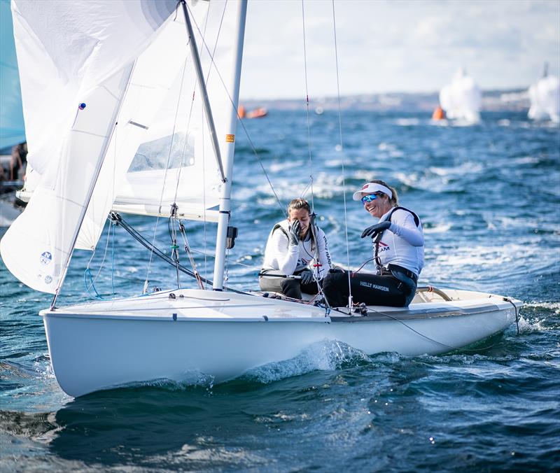 Nikki Barnes and Lara Dallman-Weiss will represent the USA in the Women's 470 event at the Tokyo 2020 Olympics  photo copyright Image courtesy of Perfect Vision Sailing taken at St. Francis Yacht Club and featuring the 470 class
