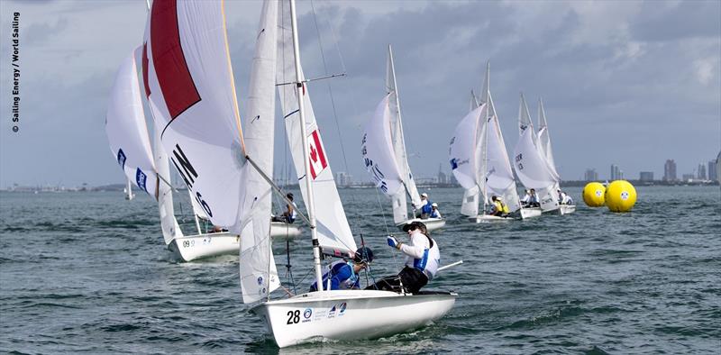 2020 Hempel World Cup Series Miami photo copyright Pedro Martinez / Sailing Energy taken at  and featuring the 470 class