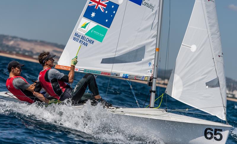 Belcher/Ryan - Australia - Day 4 - Open Mens European 470 championship - Vilamoura, Portugal - May 2021 - photo © Joao Costa Ferreira