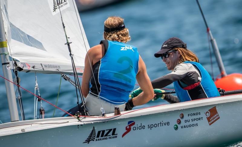 New Zealand - Day 6 - Open Mens  European 470 championship - Vilamoura, Portugal - May 2021 photo copyright Joao Costa Ferreira taken at Vilamoura Sailing and featuring the 470 class