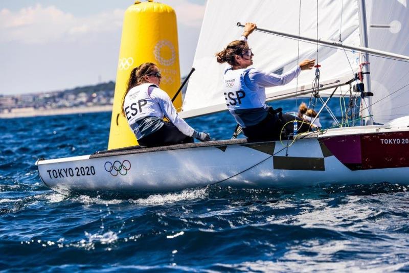 Silvia Mas and Patricia Cantero (ESP) photo copyright World Sailing taken at  and featuring the 470 class