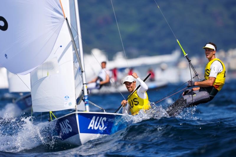 Mat Belcher and Will Ryan - Tokyo 2020 Olympics Regatta photo copyright Sailing Energy / World Sailing taken at  and featuring the 470 class