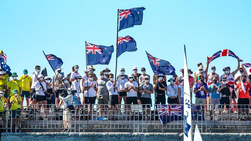 Big Kiwi support contingent - 470 Mens Medal race - Tokyo2020 - Day 10 - August 4,, Enoshima, Japan - photo © Richard Gladwell - Sail-World.com / nz