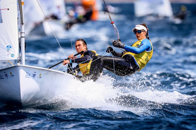 Mixed 470 - Day 4 - 53rd Semaine Olympique Francais, Hyeres - photo © Sailing Energy / FFVOILE
