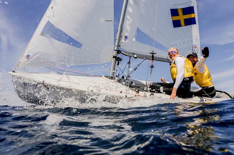 Mixed 470 gold for Anton Dahlberg & Lovisa Karlsson (SWE) in the 53rd Semaine Olympique Francais, Hyeres - photo © Sailing Energy / FFVOILE