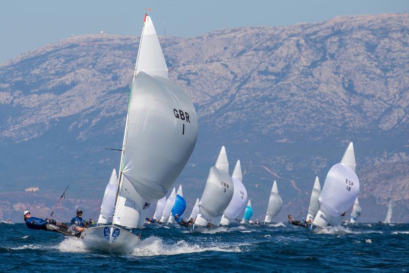 470 Europeans 2022 day 1 photo copyright Nikos Alevromytis taken at  and featuring the 470 class