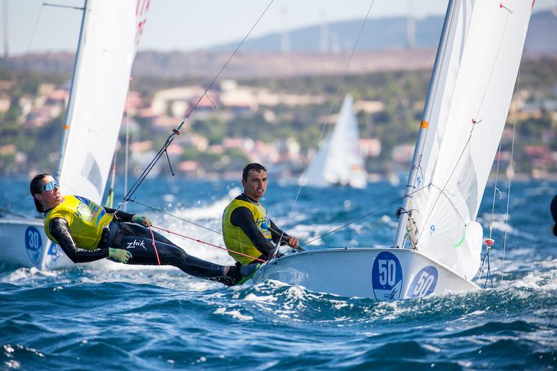 470 Europeans 2022 day 2 photo copyright Nikos Alevromytis taken at  and featuring the 470 class