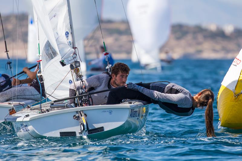 470 Europeans 2022 day 3 photo copyright Nikos Alevromytis taken at  and featuring the 470 class