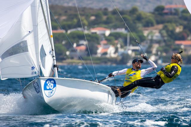 Anton Dahlberg & Lovisa Karlsson (SWE) win the 470 Europeans 2022 - photo © Nikos Alevromytis