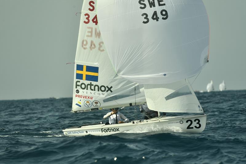 SWE 349 reach on 470 Worlds at Sdot Yam, Israel day 1 - photo © Amit Shisel / Int. 470 Class