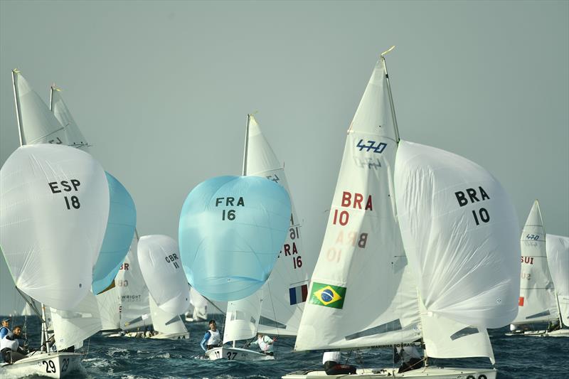 BRA 10 finish on 470 Worlds at Sdot Yam, Israel day 1 - photo © Amit Shisel / Int. 470 Class