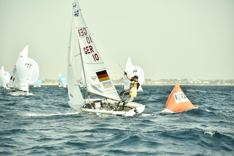 Leeward gate GER 10 on 470 Worlds at Sdot Yam, Israel day 2 photo copyright Amit Shisel / Int. 470 Class taken at Sdot Yam Sailing Club and featuring the 470 class