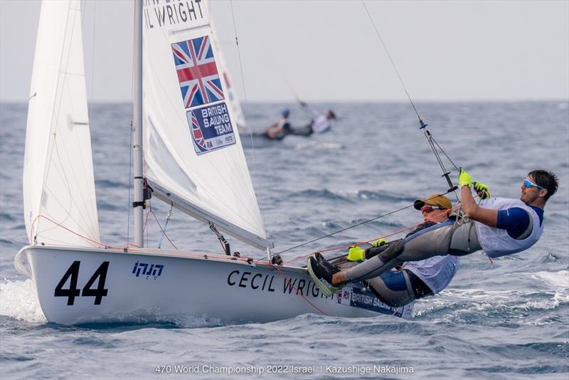 Runaway 'RyVita' victory for GBR11. It's crackers how far left they went on Sdot Yam, Israel day 3 photo copyright Kazushige Nakajima / Int. 470 Class taken at Sdot Yam Sailing Club and featuring the 470 class
