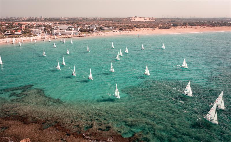 Off the beach and across the reef to the start on 470 Worlds at Sdot Yam, Israel day 4 photo copyright Gal Fridman / Int. 470 Class taken at Sdot Yam Sailing Club and featuring the 470 class