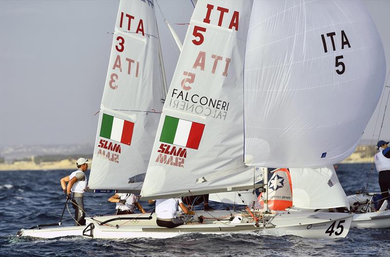 Both these Italian teams tasted success on 470 Worlds at Sdot Yam, Israel day 5 - photo © Amit Shisel / Int. 470 Class