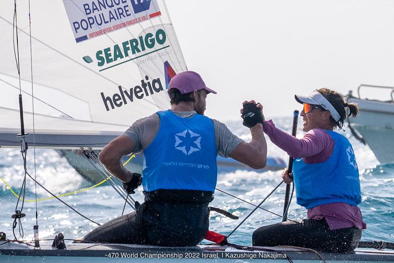 470 Worlds at Sdot Yam, Israel: bronze for Lecointre & Mion (FRA) - photo © Int. 470 Class