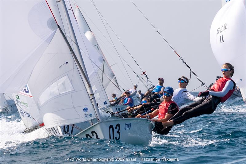 470 Worlds at Sdot Yam, Israel: Pacaud & de Gennes (FRA) finish 4th overall - photo © Int. 470 Class