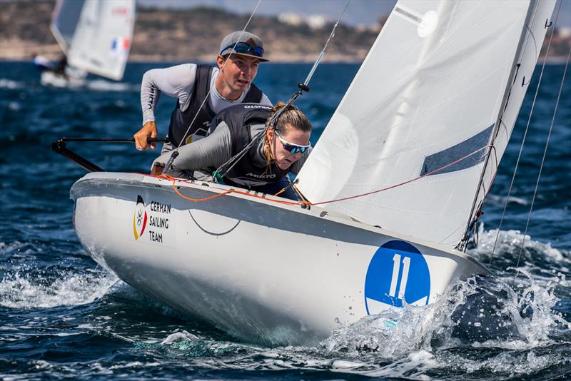 470 European Championship in San Remo, Italy about to start