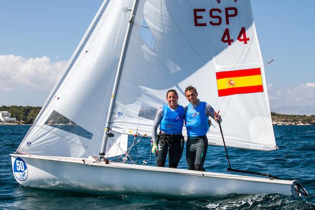 ESP44 at the 470 Europeans in San Remo - photo © Int. 470 Class / Nikos Alevromytis