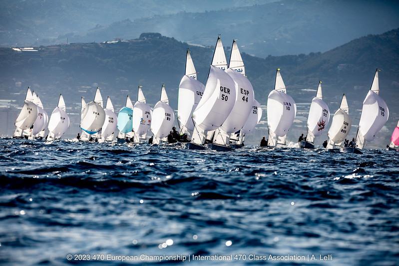 470 Europeans in San Remo, Italy day 1 - photo © A Lelli