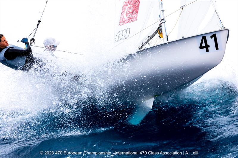 470 Europeans in San Remo, Italy day 3 photo copyright A Lelli taken at Yacht Club Sanremo and featuring the 470 class