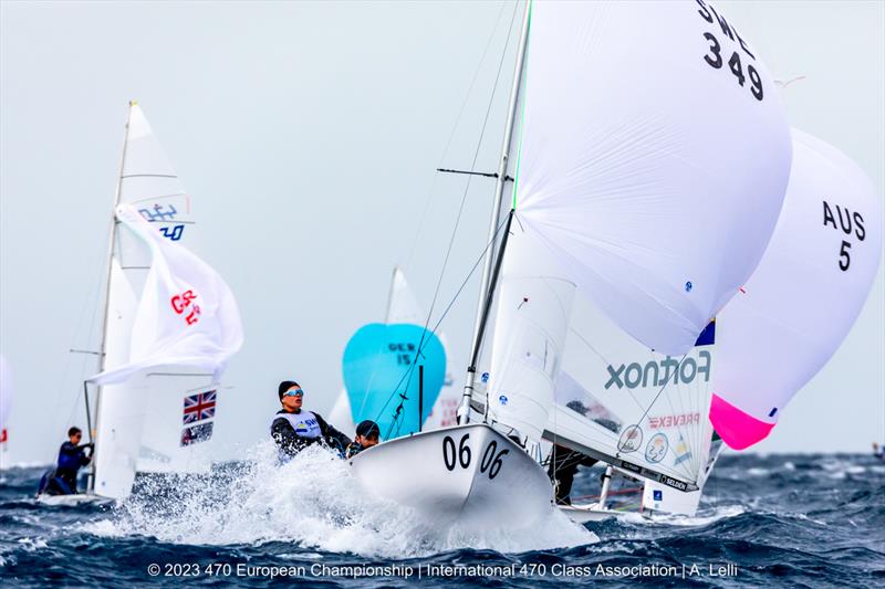 470 Europeans in San Remo, Italy day 3 photo copyright A Lelli taken at Yacht Club Sanremo and featuring the 470 class