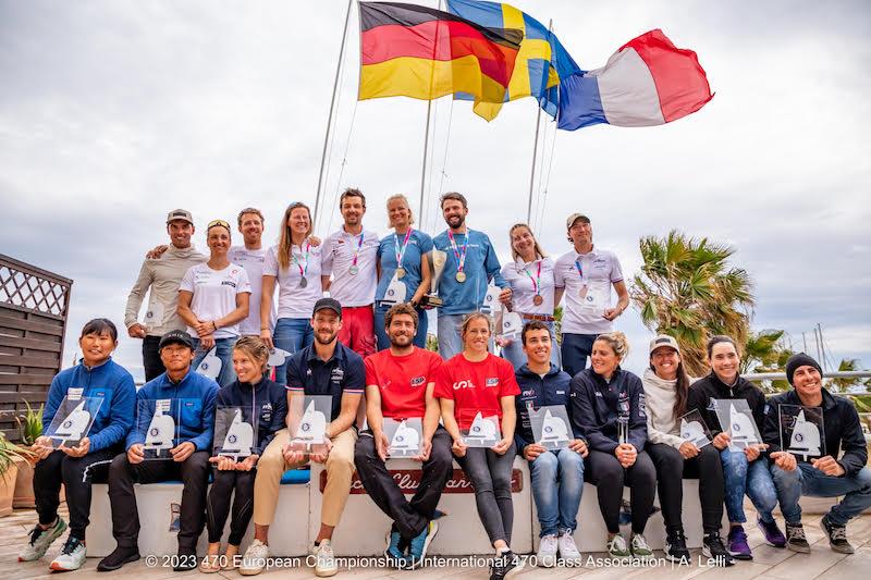 470 Europeans in San Remo, Italy - final day photo copyright A Lelli taken at Yacht Club Sanremo and featuring the 470 class