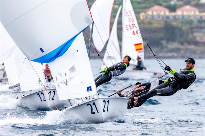 470 Europeans in San Remo, Italy - final day photo copyright A Lelli taken at Yacht Club Sanremo and featuring the 470 class