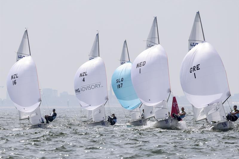 470 Mixed - NZL Sailing Team - Day 1 - Allianz Sailing World Championships - August 10, 2023 - The Hague photo copyright World Sailing taken at  and featuring the 470 class