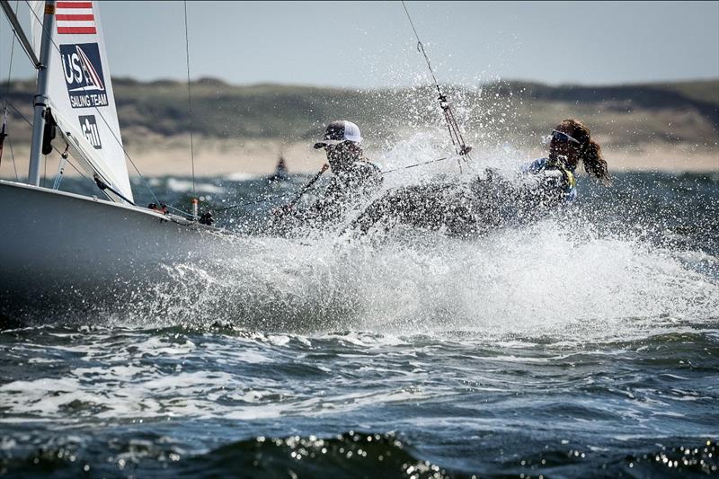 US Sailing Team at the 2023 Sailing World Championships - Day 2 photo copyright US Sailing Team taken at  and featuring the 470 class