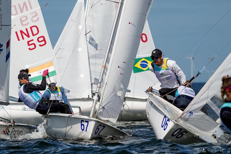  - 470 Mixed - NZL - Day 4, 2023 Allianz Sailing World Championships, The Hague, August 14, 2023  photo copyright Sailing Energy / World Sailing taken at  and featuring the 470 class