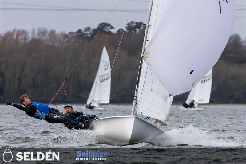 Grafham Grand Prix - Tom Gillard crewed by Arran Holman photo copyright Tim Olin / www.olinphoto.co.uk taken at Grafham Water Sailing Club and featuring the 470 class