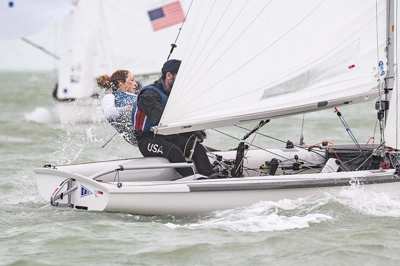 U.S. Olympic Team Trials - Sailing Day 4 photo copyright US Sailing Team taken at US Sailing Center of Martin County and featuring the 470 class