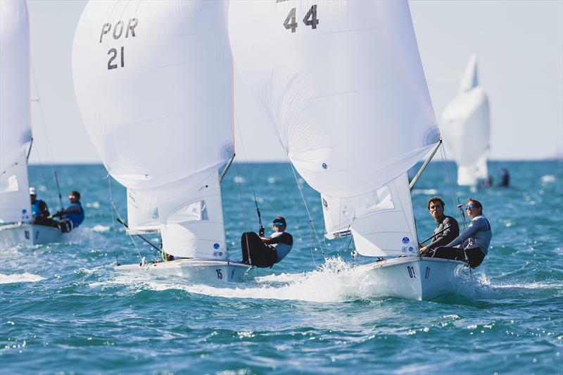 Xammar & Brugman (ESP) - 470 World Championship in Llucmajor, Mallorca, Day 3 - photo © Bernardí Bibiloni / Int. 470 Class