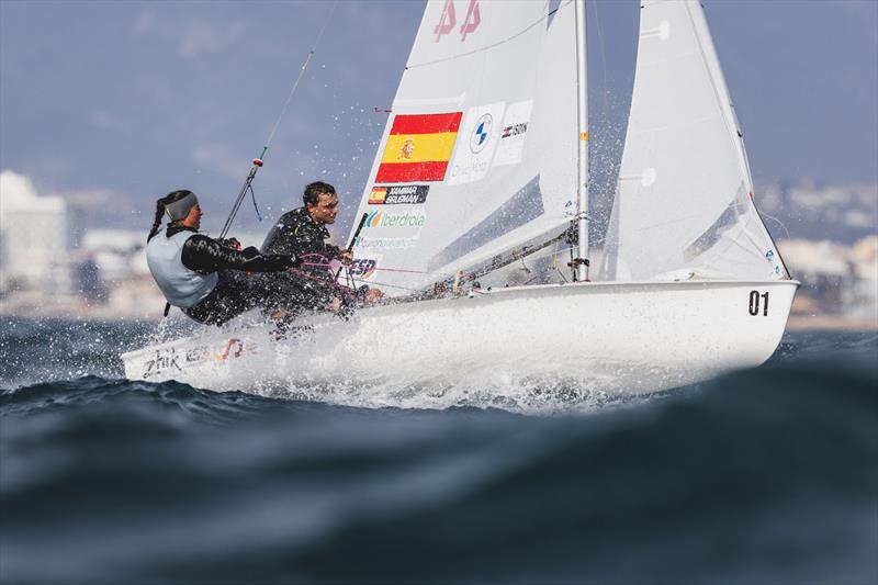 Jordi Xammar & Nora Brugman (ESP) - 470 World Championship in Llucmajor, Mallorca - Day 5 - photo © Bernardí Bibiloni / Int. 470 Class