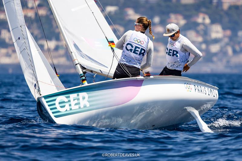 GER - 470 - Paris 2024 Olympic Sailing Competition photo copyright Robert Deaves / www.robertdeaves.uk taken at  and featuring the 470 class