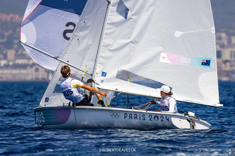 AUS - 470 - Paris 2024 Olympic Sailing Competition photo copyright Robert Deaves / www.robertdeaves.uk taken at  and featuring the 470 class